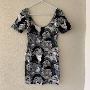 The Lion King Disney Bodycon Mini Dress, Medium